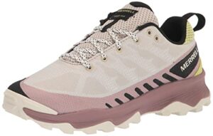 merrell women's speed eco hiking shoe, oyster/burlw, 8.5