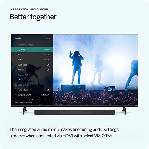 VIZIO M-Series 2.1 Immersive Sound Bar with 5 High-Performance Speakers, Dolby Atmos, DTS:X, Wireless Subwoofer and Alexa Compatibility, M215aw-K6, 2023 Model