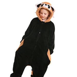 CuteOn Raccoon Onesie for Girls Boys Animal Costume Halloween Christmas for Height 130cm