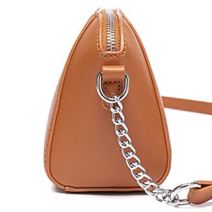 DAVIDJONES Faux Leather Hobo Purse and Wallet set for women Small Chain Crossbody Bags for Girls