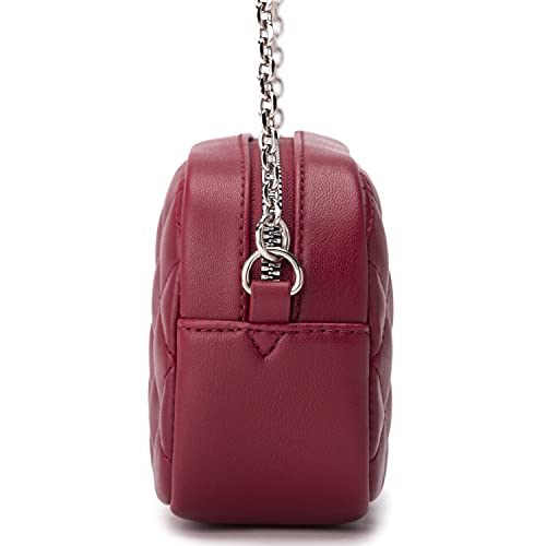 DAVIDJONES Faux Leather Hobo Purse and Wallet set for women Mini Quited Cute Crossbody Bags