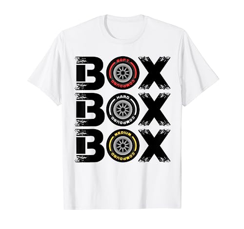 Box Box Box F1 Tyre Compound V2 Design Car Lover T-Shirt