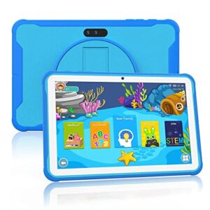 kids tablet 10.1 '' android toddler tablet 2gb 32gb tablet for kids app preinstalled & parent control kids learning education tablet wifi camera,netflix youtube hands-free watching(2022 release),blue