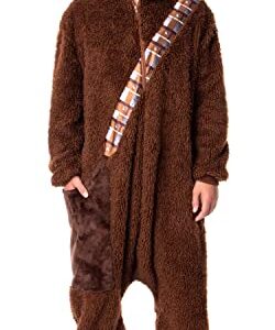 Star Wars Adult Chewbacca Chewie Kigurumi Costume Union Suit Pajama for Men and Women (2X-Large/3X-Large) Brown