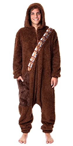 Star Wars Adult Chewbacca Chewie Kigurumi Costume Union Suit Pajama for Men and Women (2X-Large/3X-Large) Brown