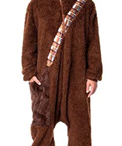 Star Wars Adult Chewbacca Chewie Kigurumi Costume Union Suit Pajama for Men and Women (2X-Large/3X-Large) Brown