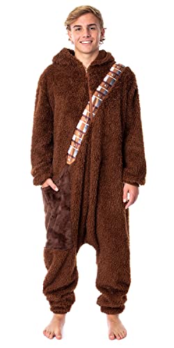 Star Wars Adult Chewbacca Chewie Kigurumi Costume Union Suit Pajama for Men and Women (2X-Large/3X-Large) Brown