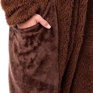 Star Wars Adult Chewbacca Chewie Kigurumi Costume Union Suit Pajama for Men and Women (2X-Large/3X-Large) Brown