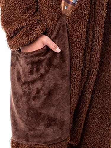 Star Wars Adult Chewbacca Chewie Kigurumi Costume Union Suit Pajama for Men and Women (2X-Large/3X-Large) Brown