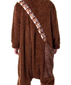 Star Wars Adult Chewbacca Chewie Kigurumi Costume Union Suit Pajama for Men and Women (2X-Large/3X-Large) Brown