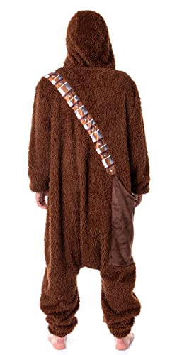 Star Wars Adult Chewbacca Chewie Kigurumi Costume Union Suit Pajama for Men and Women (2X-Large/3X-Large) Brown