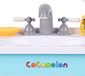 Sunny Days Entertainment CoComelon Wash Your Hands Musical Sink – Toy Sink for Toddlers with Running Water and Music