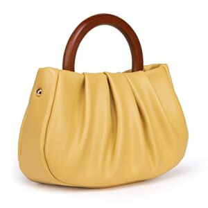 milan chiva cloud pouch bag gabbi ruched handbag chic dumpling clutch purses with removable strap mc-1007msyl