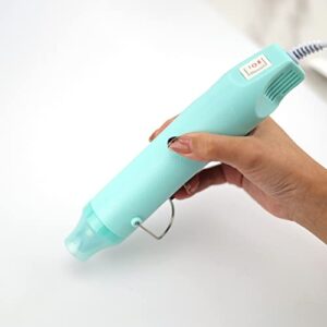 mini heat gun for crafts, 300w, ergonomic lightweight hot air gun, craft supplies for embossing, acrylic pouring, and drying resin