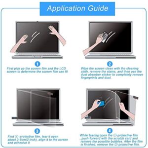 MUBUY-GOL 2 Pack Screen Protector for 15.8-inch Portable Monitor MNN/KYY/ARZOPA/InnoView/Lepow/ZSCMALLS/Newsoul/ASUS/QQH 15.8-inch Portable Monitor (13.7" W x 7.7" H)