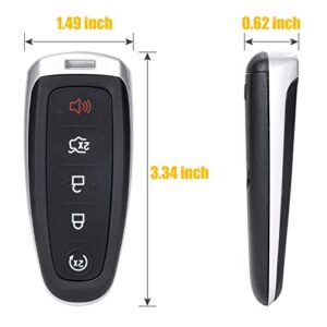 Smart Key Fob Replacement Fit for 2011-2019 Ford Explorer Escape Edge Expedition Flex C-Max Taurus 2011 2012 2013 2014 2015 2016 2017 2018 2019, 5 Button, #M3N5WY8609 M3N5WY8610 13580802, Set 2