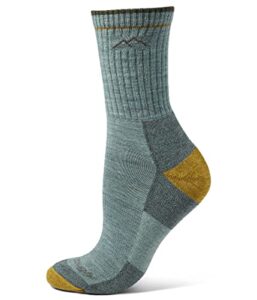 darn tough vermont merino wool micro crew socks cushion sage md (us 7.5-9.5)