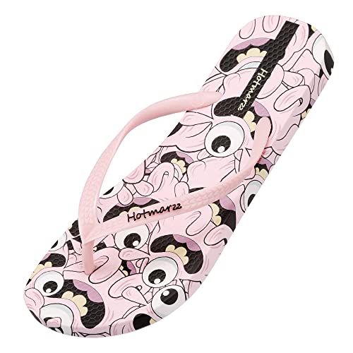 Hotmarzz Women's 2022 Series Summer Flip Flops Size 11 US / 42 EU, Pink