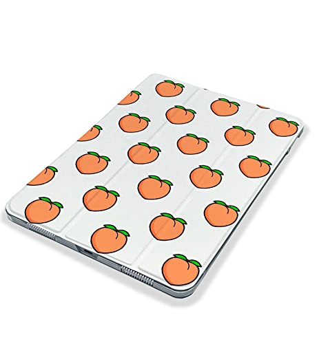 Kawaii Peaches Cute Fruit case Compatible with iPad Mini Air Pro 7.9 8.3 9.7 10.2 10.9 11 12.9 inch Pattern Cover New 2022 2021 Trifold Stand 3 4 5 6 7 8 9 Generation 464 (11" Pro 1/2/3 gen)