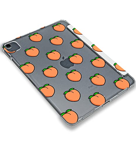 Kawaii Peaches Cute Fruit case Compatible with iPad Mini Air Pro 7.9 8.3 9.7 10.2 10.9 11 12.9 inch Pattern Cover New 2022 2021 Trifold Stand 3 4 5 6 7 8 9 Generation 464 (11" Pro 1/2/3 gen)