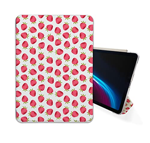 Cute Strawberries Kawaii Art case Compatible with iPad Mini Air Pro 7.9 8.3 9.7 10.2 10.9 11 12.9 inch Pattern Cover New 2022 2021 Trifold Stand 3 4 5 6 7 8 9 Generation 474 (10.2" 7/8/9 gen)