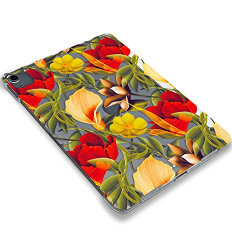 Kawaii Tropical Flower Plants case Compatible with iPad Mini Air Pro 7.9 8.3 9.7 10.2 10.9 11 12.9 inch Pattern Cover New 2022 2021 Trifold Stand 3 4 5 6 7 8 9 Generation 476 (11" Pro 1/2/3 gen)