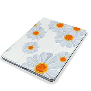 Kawaii Chamomile Flower Cute case Compatible with iPad Mini Air Pro 7.9 8.3 9.7 10.2 10.9 11 12.9 inch Pattern Cover New 2022 2021 Trifold Stand 3 4 5 6 7 8 9 Generation 490 (11" Pro 1/2/3 gen)