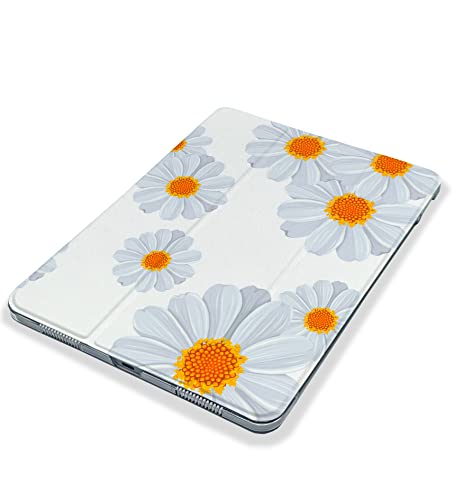 Kawaii Chamomile Flower Cute case Compatible with iPad Mini Air Pro 7.9 8.3 9.7 10.2 10.9 11 12.9 inch Pattern Cover New 2022 2021 Trifold Stand 3 4 5 6 7 8 9 Generation 490 (11" Pro 1/2/3 gen)