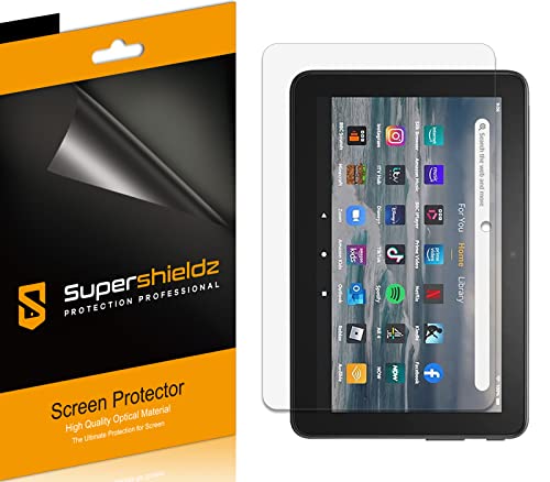 Supershieldz (3 Pack) Designed for All-New Fire 7 Tablet 7-inch (12th Generation - 2022 release) Screen Protector, High Definition Clear Shield (PET)