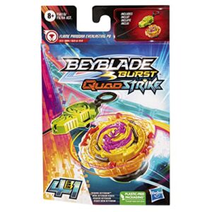 Beyblade Burst QuadStrike Flame Pandora Everlasting P8 Spinning Top Starter Pack, Balance/Attack Type Battling Game Toy Set with Launcher