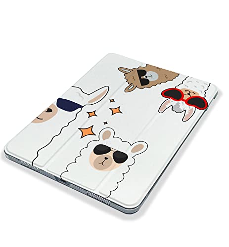 Cute Llama Kawaii Alpaca case Compatible with iPad Mini Air Pro 7.9 8.3 9.7 10.2 10.9 11 12.9 inch Pattern Cover New 2022 2021 Trifold Stand 3 4 5 6 7 8 9 Generation 497 (11" Pro 1/2/3 gen)