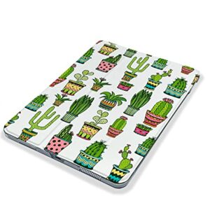 Kawaii Cactus Blossom Flowers case Compatible with iPad Mini Air Pro 7.9 8.3 9.7 10.2 10.9 11 12.9 inch Pattern Cover New 2022 2021 Trifold Stand 3 4 5 6 7 8 9 Generation 501 (10.2" 7/8/9 gen)