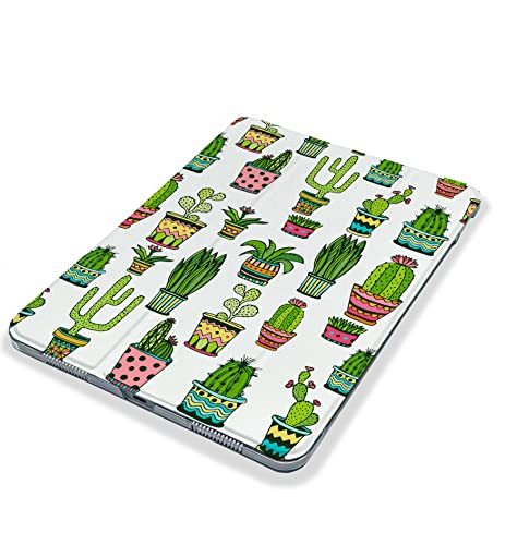 Kawaii Cactus Blossom Flowers case Compatible with iPad Mini Air Pro 7.9 8.3 9.7 10.2 10.9 11 12.9 inch Pattern Cover New 2022 2021 Trifold Stand 3 4 5 6 7 8 9 Generation 501 (10.2" 7/8/9 gen)