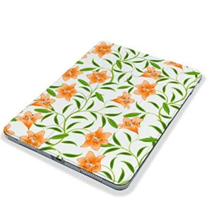 Kawaii Orange Flowers Cute case Compatible with iPad Mini Air Pro 7.9 8.3 9.7 10.2 10.9 11 12.9 inch Pattern Cover New 2022 2021 Trifold Stand 3 4 5 6 7 8 9 Generation 521 (10.2" 7/8/9 gen)