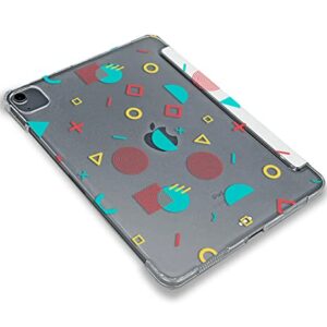 Cute Geometric Shapes Minimalist case Compatible with iPad Mini Air Pro 7.9 8.3 9.7 10.2 10.9 11 12.9 inch Pattern Cover New 2022 2021 Trifold Stand 3 4 5 6 7 8 9 Generation 529 (9.7" 5/6 gen)