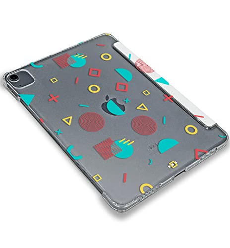 Cute Geometric Shapes Minimalist case Compatible with iPad Mini Air Pro 7.9 8.3 9.7 10.2 10.9 11 12.9 inch Pattern Cover New 2022 2021 Trifold Stand 3 4 5 6 7 8 9 Generation 529 (9.7" 5/6 gen)