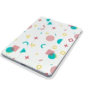 Cute Geometric Shapes Minimalist case Compatible with iPad Mini Air Pro 7.9 8.3 9.7 10.2 10.9 11 12.9 inch Pattern Cover New 2022 2021 Trifold Stand 3 4 5 6 7 8 9 Generation 529 (9.7" 5/6 gen)