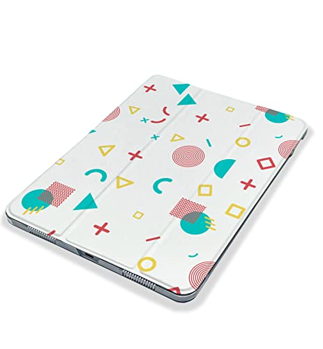 Cute Geometric Shapes Minimalist case Compatible with iPad Mini Air Pro 7.9 8.3 9.7 10.2 10.9 11 12.9 inch Pattern Cover New 2022 2021 Trifold Stand 3 4 5 6 7 8 9 Generation 529 (9.7" 5/6 gen)