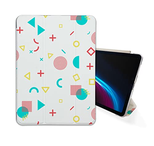 Cute Geometric Shapes Minimalist case Compatible with iPad Mini Air Pro 7.9 8.3 9.7 10.2 10.9 11 12.9 inch Pattern Cover New 2022 2021 Trifold Stand 3 4 5 6 7 8 9 Generation 529 (9.7" 5/6 gen)
