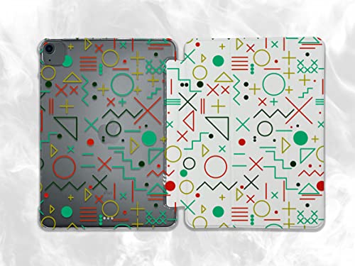 Cute Abstract Geometric Shapes case Compatible with iPad Mini Air Pro 7.9 8.3 9.7 10.2 10.9 11 12.9 inch Pattern Cover New 2022 2021 Trifold Stand 3 4 5 6 7 8 9 Generation 531 (11" Pro 1/2/3 gen)