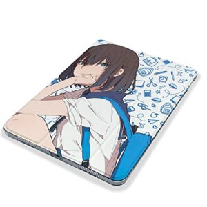 Cute Anime Kawaii Schoolgirl case Compatible with iPad Mini Air Pro 7.9 8.3 9.7 10.2 10.9 11 12.9 inch Pattern Cover New 2022 2021 Trifold Stand 3 4 5 6 7 8 9 Generation 538 (12.9 Pro 3/4/5 gen)
