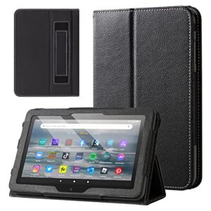 cobak case for all-new kindle fire 7 tablet 12th generation (2022 release) - premium pu leather slim folding stand shell multiple viewing angles cover with auto wake/sleep