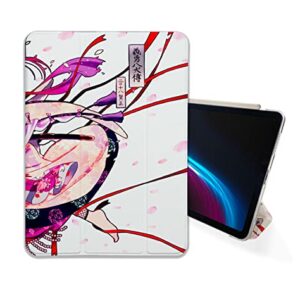 Cute Anime Girl Kawaii Sakura case Compatible with iPad Mini Air Pro 7.9 8.3 9.7 10.2 10.9 11 12.9 inch Pattern Cover New 2022 2021 Trifold Stand 3 4 5 6 7 8 9 Generation 548 (9.7" 5/6 gen)