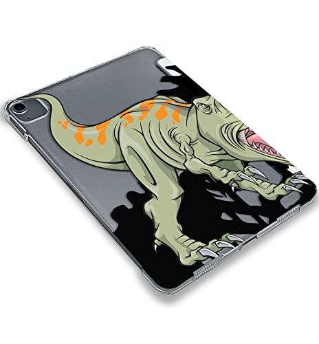 Dino Aggressive T-rex Dinosaur case Compatible with iPad Mini Air Pro 7.9 8.3 9.7 10.2 10.9 11 12.9 inch Pattern Cover 2022 2021 Trifold Stand 3 4 5 6 7 8 9 Generation 557 (12.9 Pro 3/4/5 gen)