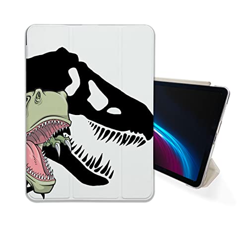 Dino Aggressive T-rex Dinosaur case Compatible with iPad Mini Air Pro 7.9 8.3 9.7 10.2 10.9 11 12.9 inch Pattern Cover 2022 2021 Trifold Stand 3 4 5 6 7 8 9 Generation 557 (12.9 Pro 3/4/5 gen)