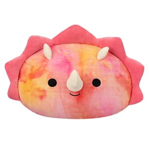 squishmallows stackables 12-inch trinity pink triceratops - medium-sized ultrasoft official kelly toy plush