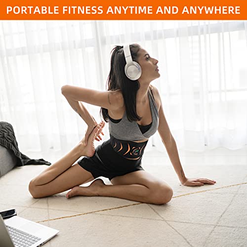 FOPIE Intelligent Wireless Fitness Apparatus, ABS Stimulator, Abdominal Toning Belt Portable Ab Toner Waist Trainer Fitness Trimmer Workout Equipment for Home NFO-5