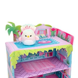 Squishville by Original Squishmallows Blue Seas Inn - Includes Two 2-Inch Squishmallows, Suitcase, Lounger, and Large Playscene - Amazon Exclusive