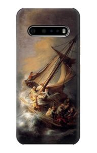 r1091 rembrandt christ in the storm case cover for lg v60 thinq 5g