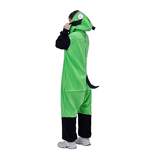 Adult Zim Cosplay Costume Onesie Pajamas for Women Men-S Green